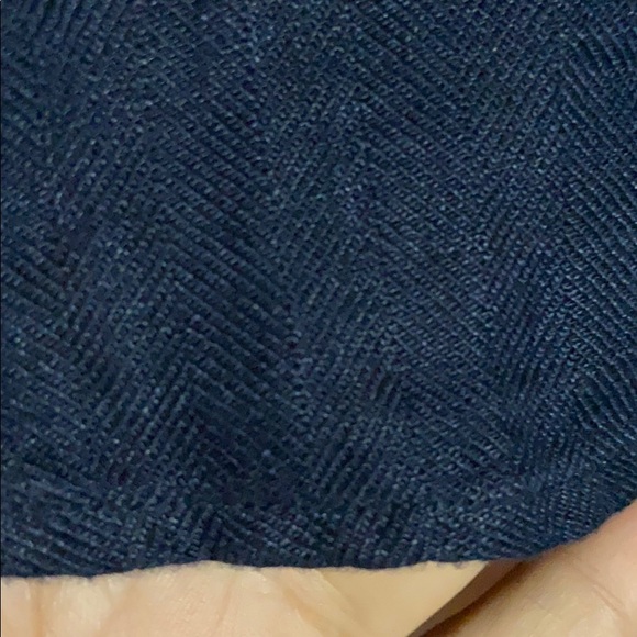 Lauren Ralph Lauren Plus Size Navy Linen Shirt - Picture 4 of 6